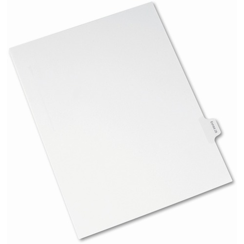 Avery  Index Dividers, Exhibit 28, Side Tab, 25/PK, White