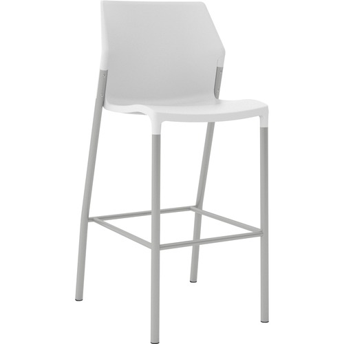 United Chair Company  Stool, Cafe Height, w/o Arms, 20"Wx20-1/2"Lx44"H, White