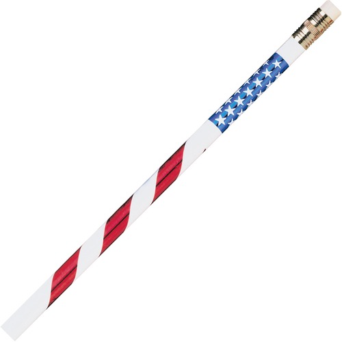 Rose Moon Inc., dba Moon Products  Stars/Stripes Themed Pencils, No. 2, 12/DZ, RDWE