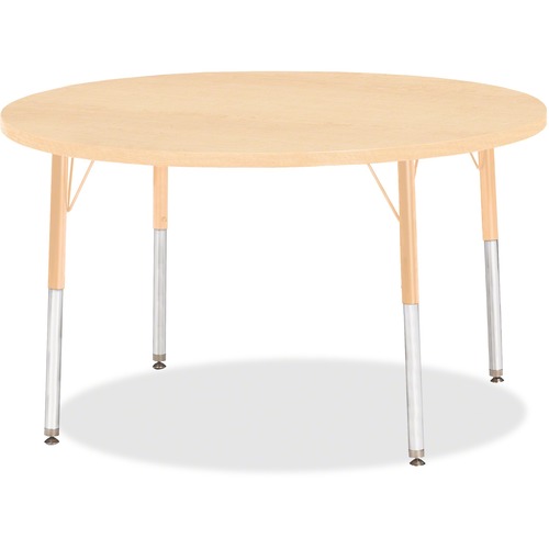 Jonti-Craft, Inc.  Activity Table, Round, 15"-24"x42", Maple