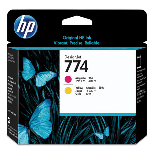 HP P2V99A (HP 774) Magenta, Yellow OEM Printheads (Value Pack, 2 pk)