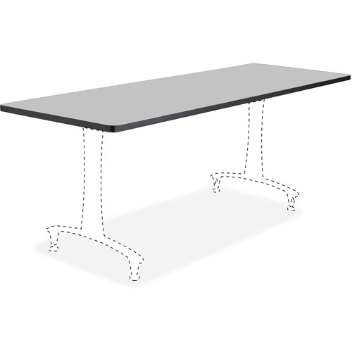 TABLETOP,FXDLEG,72X24",GY