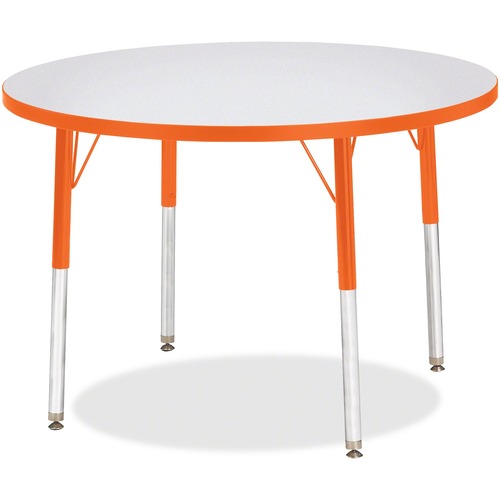 Jonti-Craft, Inc.  Activity Table, Round, 24"-31"x36", Orange