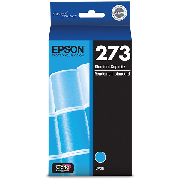 Epson T273220 (Epson 273) Cyan OEM Inkjet Cartridge