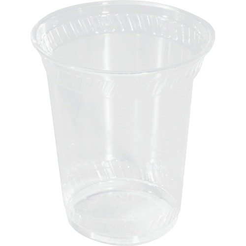 Savannah Supplies Inc  Cups, f/Cold Drinks, Compostable Plastic, 12oz., 50/PK, CL