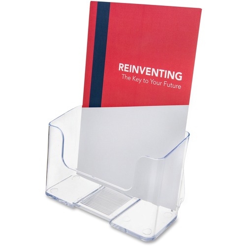 DOCUHOLDER FOR COUNTERTOP/WALL-MOUNT, BOOKLET SIZE, 6.5W X 3.75D X 7.75H, CLEAR