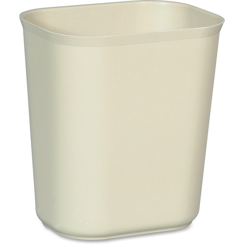 Rubbermaid Commercial Products  Wastebasket,Fire-resistant,14Qt,8-1/4"x11-1/8"x12-1/4",BG