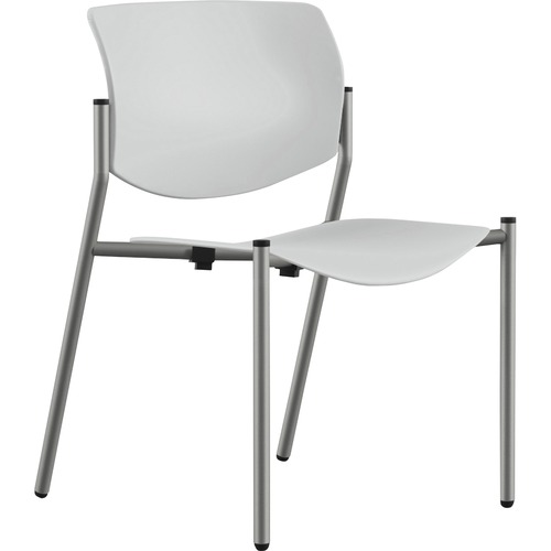 9to5 Seating  Stack Chair,Armless,22"x25"x33",WE Plastic/SR Frame