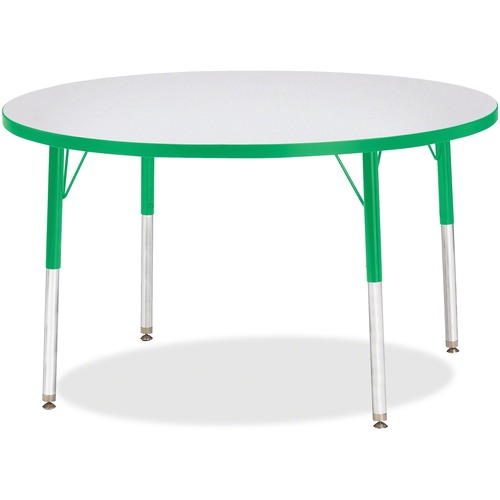 Jonti-Craft, Inc.  Round Activity Table, 42"x15-24", Gray/Green