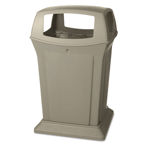 Ranger Fire-Safe Container, Square, Structural Foam, 45 Gal, Beige