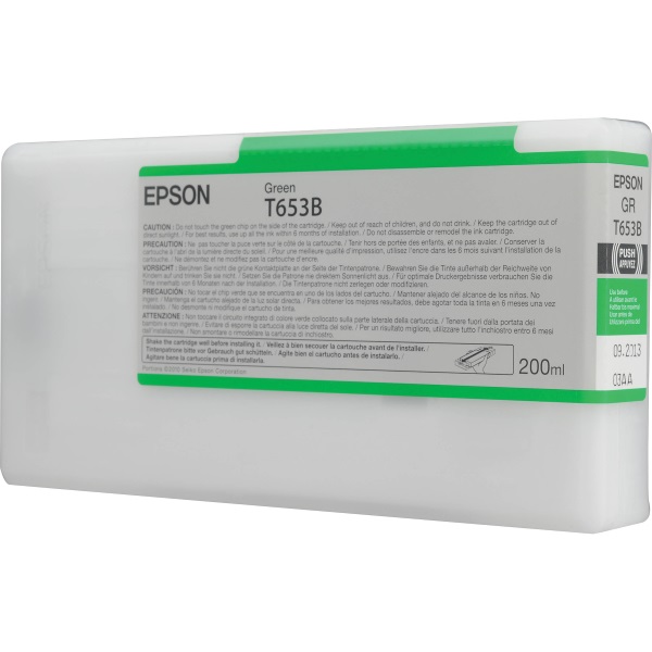 Epson T653B00 Green OEM UltraChrome HDR Ink Cartridge