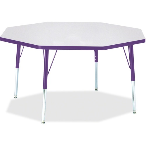 Jonti-Craft, Inc.  Activity Table, Octagon, 15"-24"x48", Purple