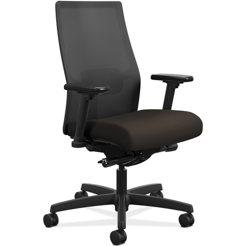The HON Company  Task Chair, Mesh Back, 27"x28-1/2"x44-1/2", Espresso/BK