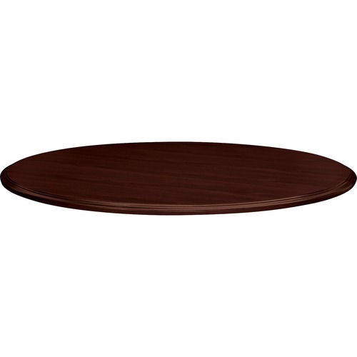 The HON Company  Round Conference Table Top, 48"Dia.x1-1/8", Mahogany