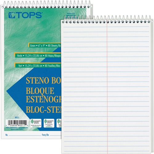 BOOK,STENO,GREGG,80SHT,WE