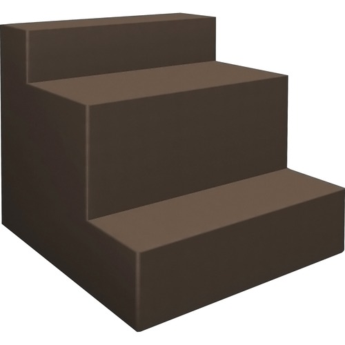 Highpoint  Seat, Three-Tier, 37"Wx11-3/4"Lx10-1/4"H, Brown
