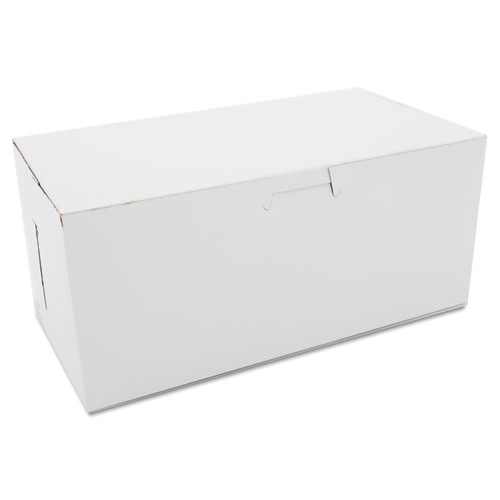 Non-Window Bakery Boxes, 9 X 5 X 4, White, 250/carton