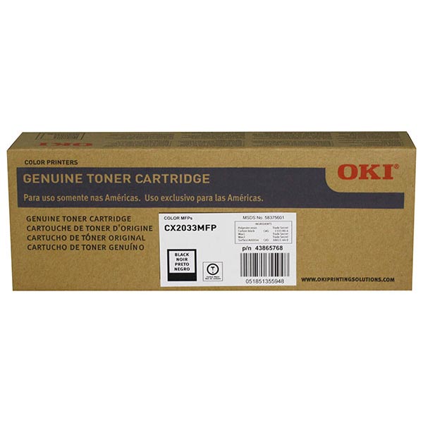 Okidata 43865768 Black OEM Toner Cartridge