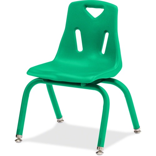 Jonti-Craft, Inc.  Plastic Stacking Chairs, 12" H, Green