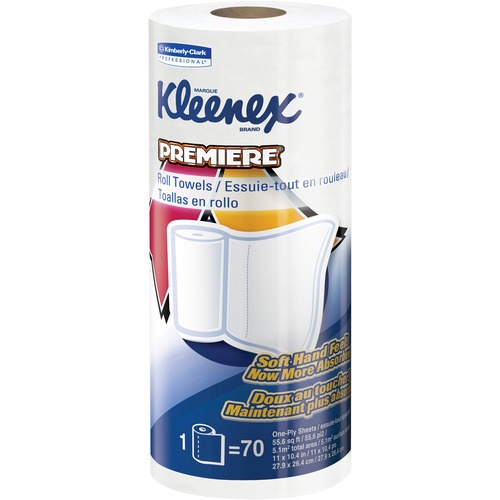 Premiere Kitchen Roll Towels, White, 70/roll, 24 Rolls/carton