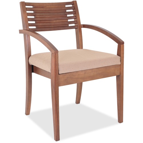 CHAIR,GUEST,WOOD,WAL/BEIGE