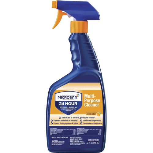 24-HOUR DISINFECTANT MULTIPURPOSE CLEANER, CITRUS, 32 OZ SPRAY BOTTLE, 6/CARTON