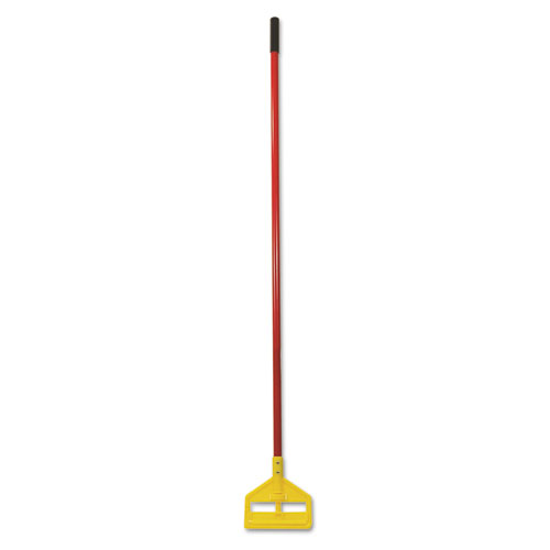 Invader Fiberglass Side-Gate Wet-Mop Handle, 60", Red/yellow