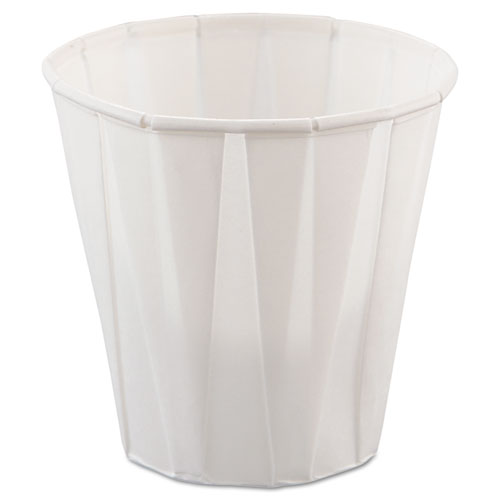 PAPER MEDICAL AND DENTAL TREATED CUPS, 3.5 OZ, WHITE, 100/BAG, 50 BAGS/CARTON