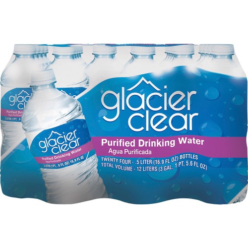 Premium Waters, Inc  Glacier Water, 5L, 24/CT, Clear