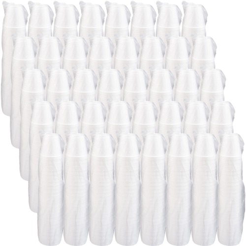 Dart Container Corp  Cups, Hot/Cold, Foam, 8 oz.,1000/CT, White