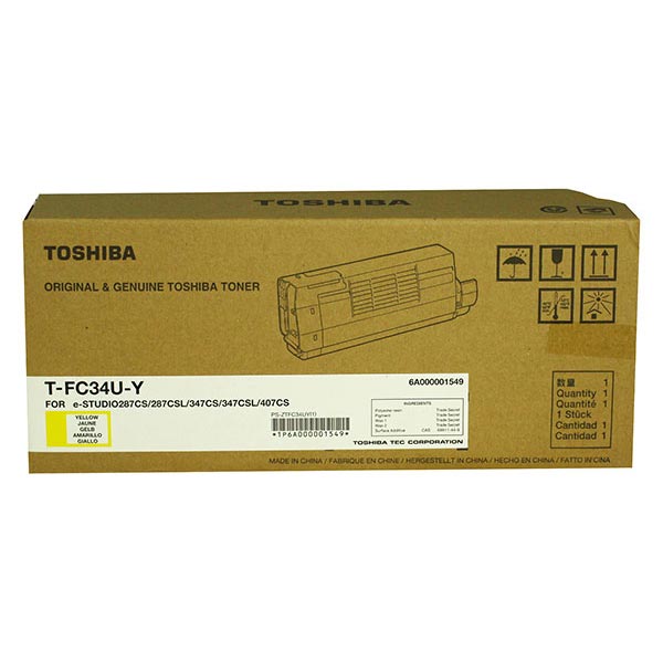 Toshiba TFC34UY Yellow OEM Toner Cartridge