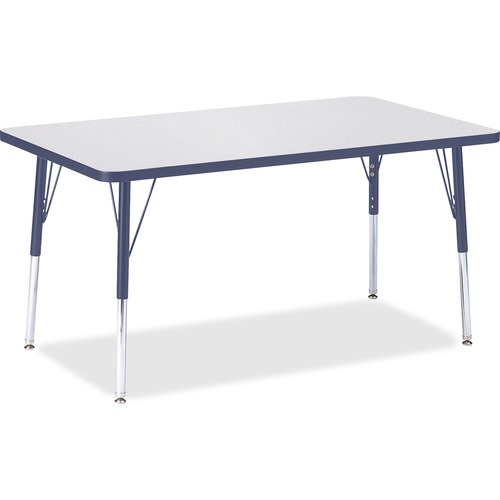 Jonti-Craft, Inc.  Activity Table, Rectangle, 24"-31"x30"x48", Navy