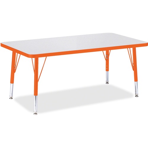 Jonti-Craft, Inc.  Activity Table, Rectangle, Toddler, 11"-15"x24"x36", Orange
