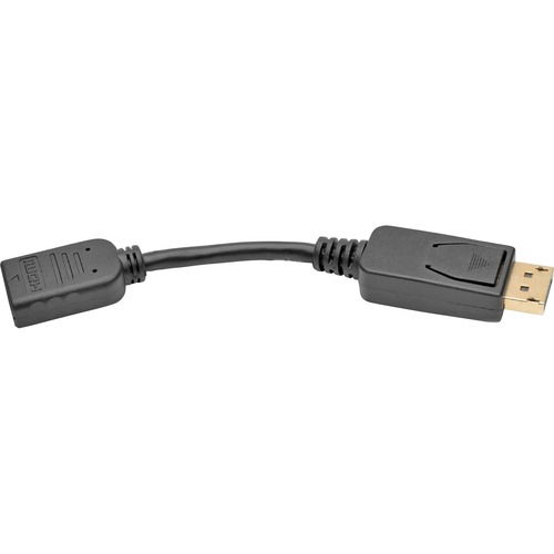 DISPLAY PORT TO HDMI ADAPTER CABLE, 6", BLACK