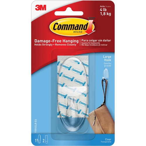 HOOK,COMMAND,LARGE,1PC,CLR