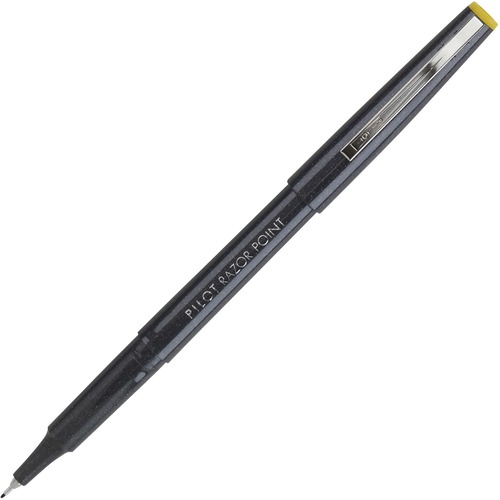 RAZOR POINT STICK POROUS POINT MARKER PEN, 0.3MM, BLACK INK/BARREL, DOZEN