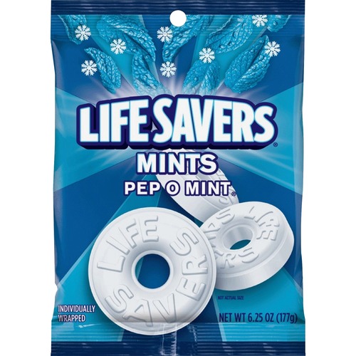 Mars, Inc  Life Savers Mints, Pep-O-Mint, 6.25 oz. Bag