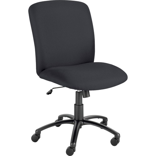 UBER BIG AND TALL SERIES HIGH BACK CHAIR, SUPPORTS UP TO 500 LBS., BLACK SEAT/BLACK BACK, BLACK BASE