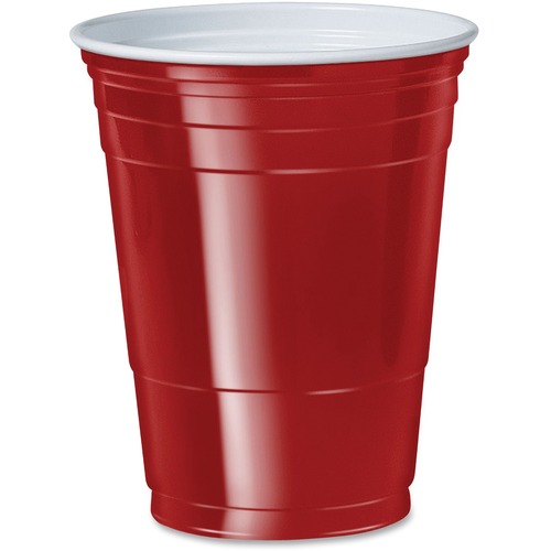 Solo Cup Company  Party Cups, Plastic, 16oz., 50/PK, Red