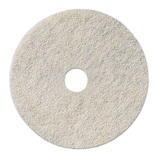 NATURAL WHITE BURNISHING FLOOR PADS, 20" DIAMETER, 5/CARTON