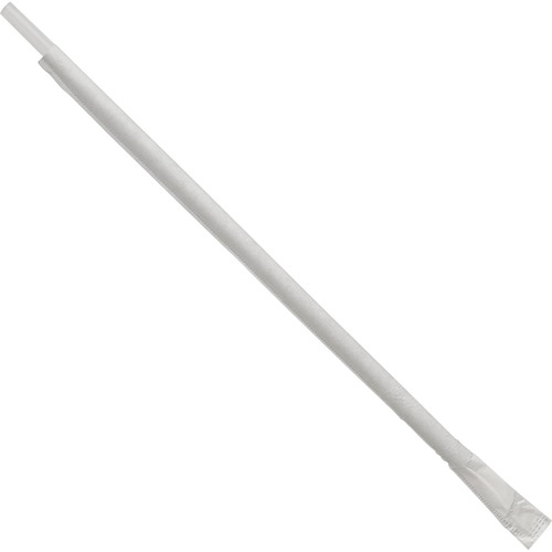 D&W Fine Pack  Disposable Straws, 10-1/4", 1200/CT, Translucent