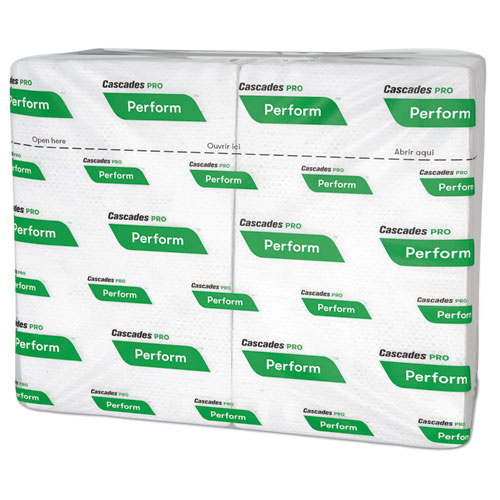 Perform Interfold Napkins, 1-Ply, 6 1/2 X 4 1/4, White, 376/pk, 6016/carton