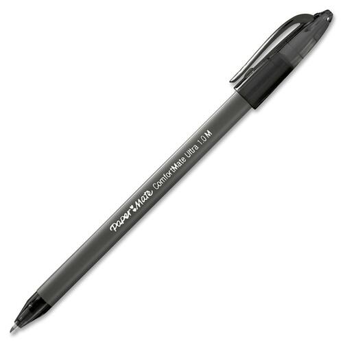 COMFORTMATE ULTRA STICK BALLPOINT PEN, MEDIUM 1MM, BLACK INK/BARREL, DOZEN