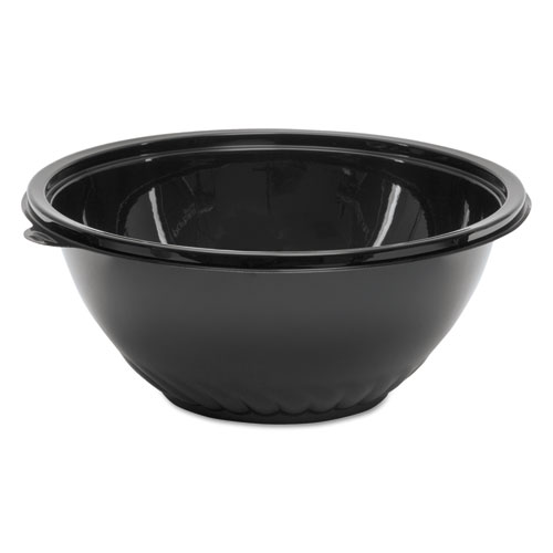 CATERLINE PACK N' SERVE PLASTIC BOWL, 160 OZ, 12" DIAMETER X 5"H, BLACK, 25/CARTON