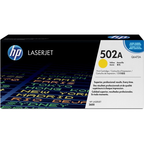 Hewlett-Packard  Laser Print Cartridge, For HP 3600, 4000 Page Yield, Yellow