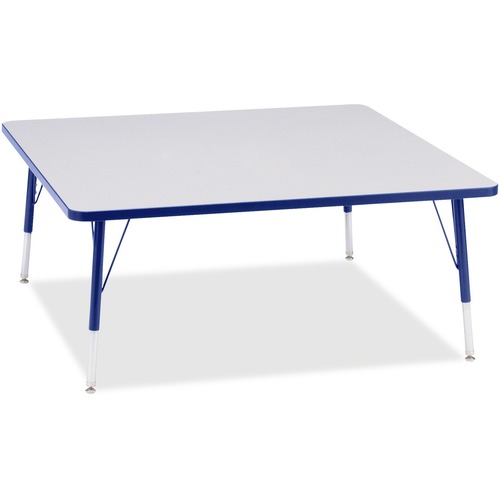 Jonti-Craft, Inc.  Activity Table, Square, 15"-24"x48"x48", Blue