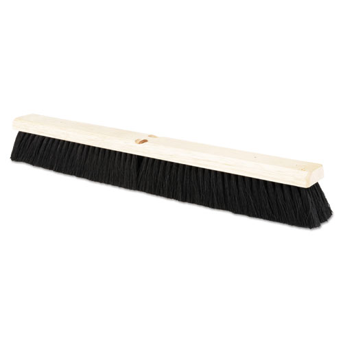 Floor Brush Head, 2 1/2" Black Tampico Fiber, 24"