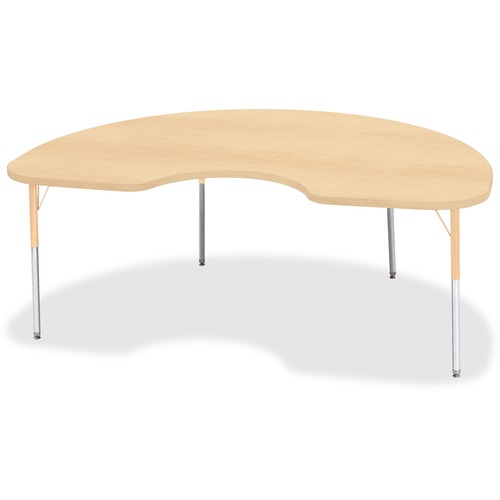 Jonti-Craft, Inc.  Activity Table, Kidney, 24"-31"x48"x72", Maple