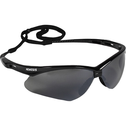 V30 Nemesis Safety Glasses, Black Frame, Smoke Lens