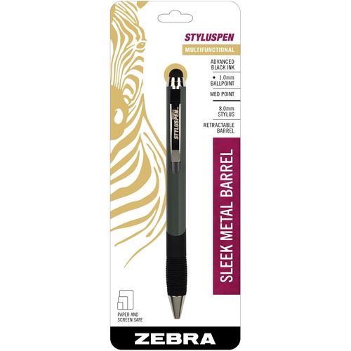 Styluspen Retractable Ballpoint Pen/stylus, Gray
